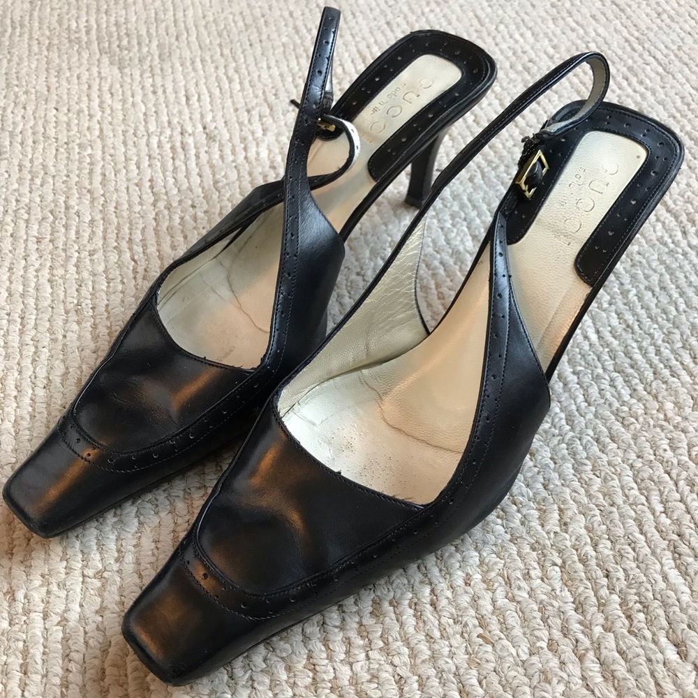 Gucci slingback heels
